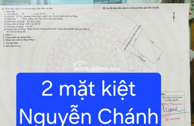 Bán đất Góc 2MK Ô TÔ K164 Nguyễn Chánh